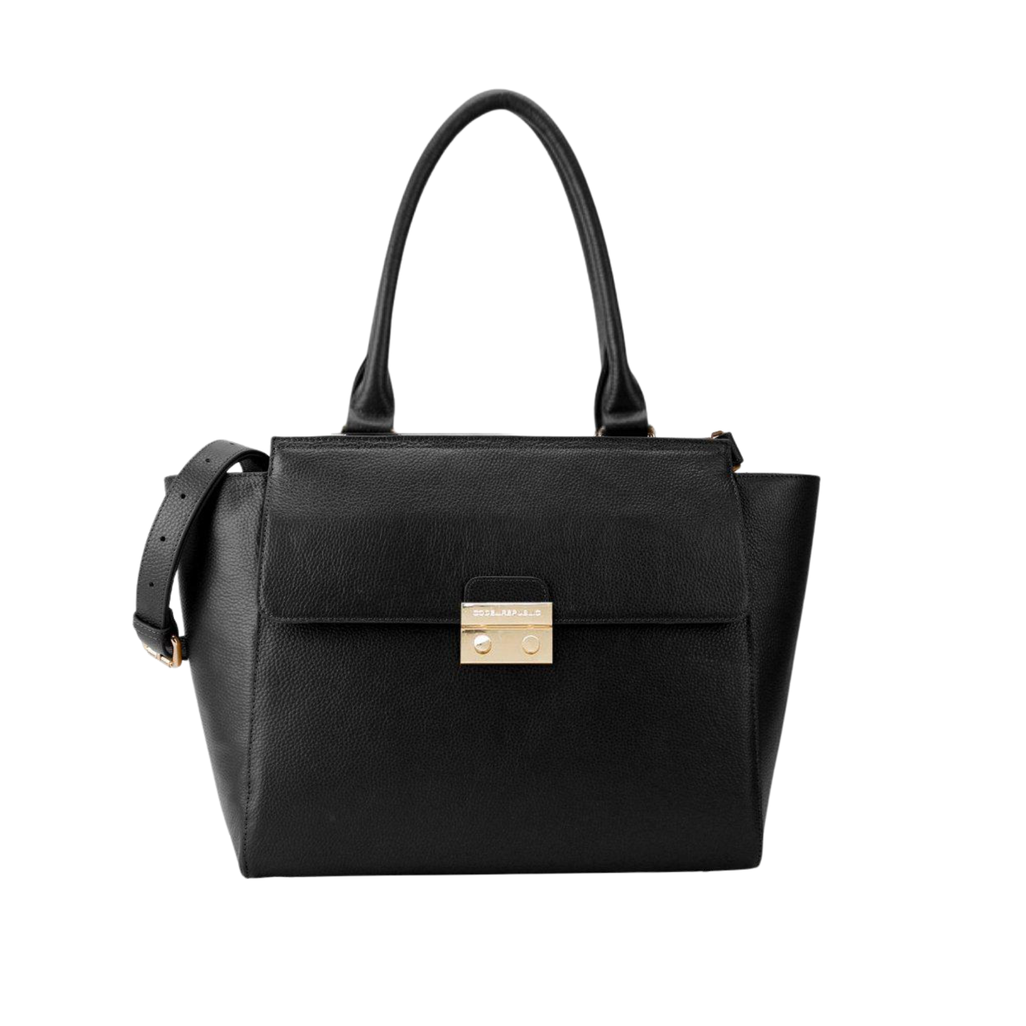 DANIELLE 14” LAPTOP HANDBAG | ITALIAN LEATHER-Laptop bag-CODE REPUBLIC-Black-CODE REPUBLIC laptop bags womens laptop bags laptop handbags ladies laptop bags laptop carrying bags