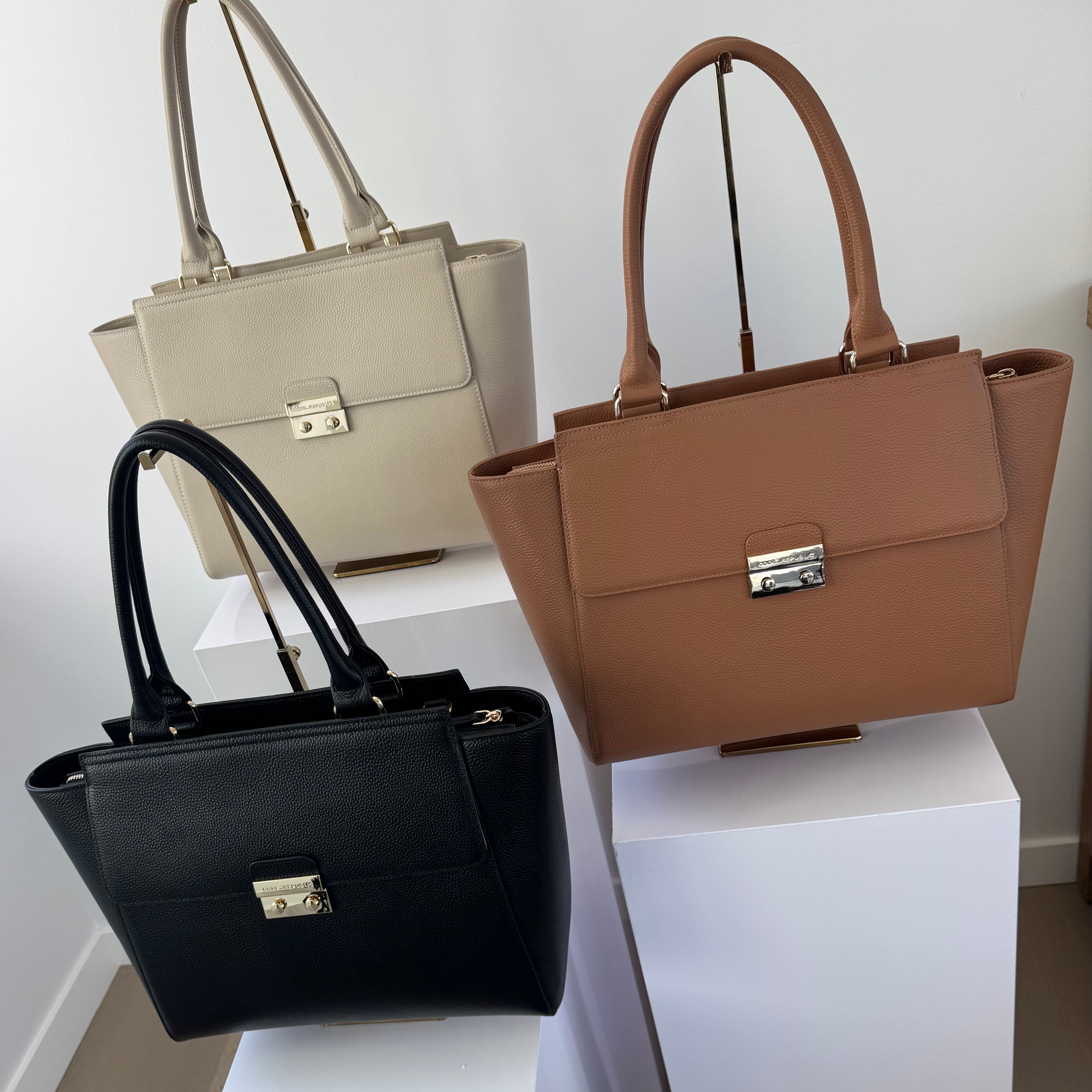 DANIELLE 14” LAPTOP HANDBAG | ITALIAN LEATHER