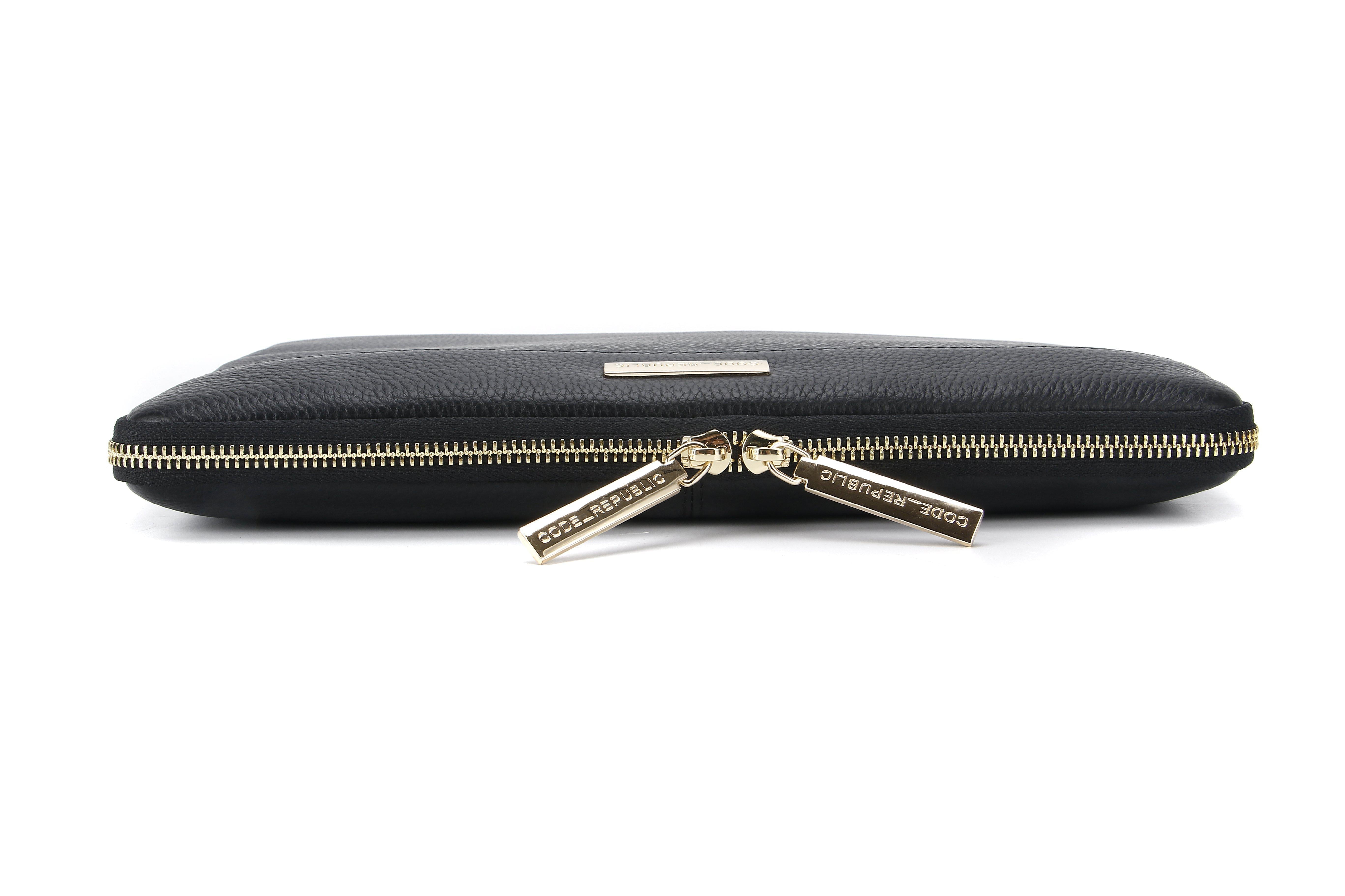 LEATHER 13" SURFACE PRO SLEEVE-sleeve-CODE REPUBLIC-BLACK-CODE REPUBLIC laptop bags womens laptop bags laptop handbags ladies laptop bags laptop carrying bags