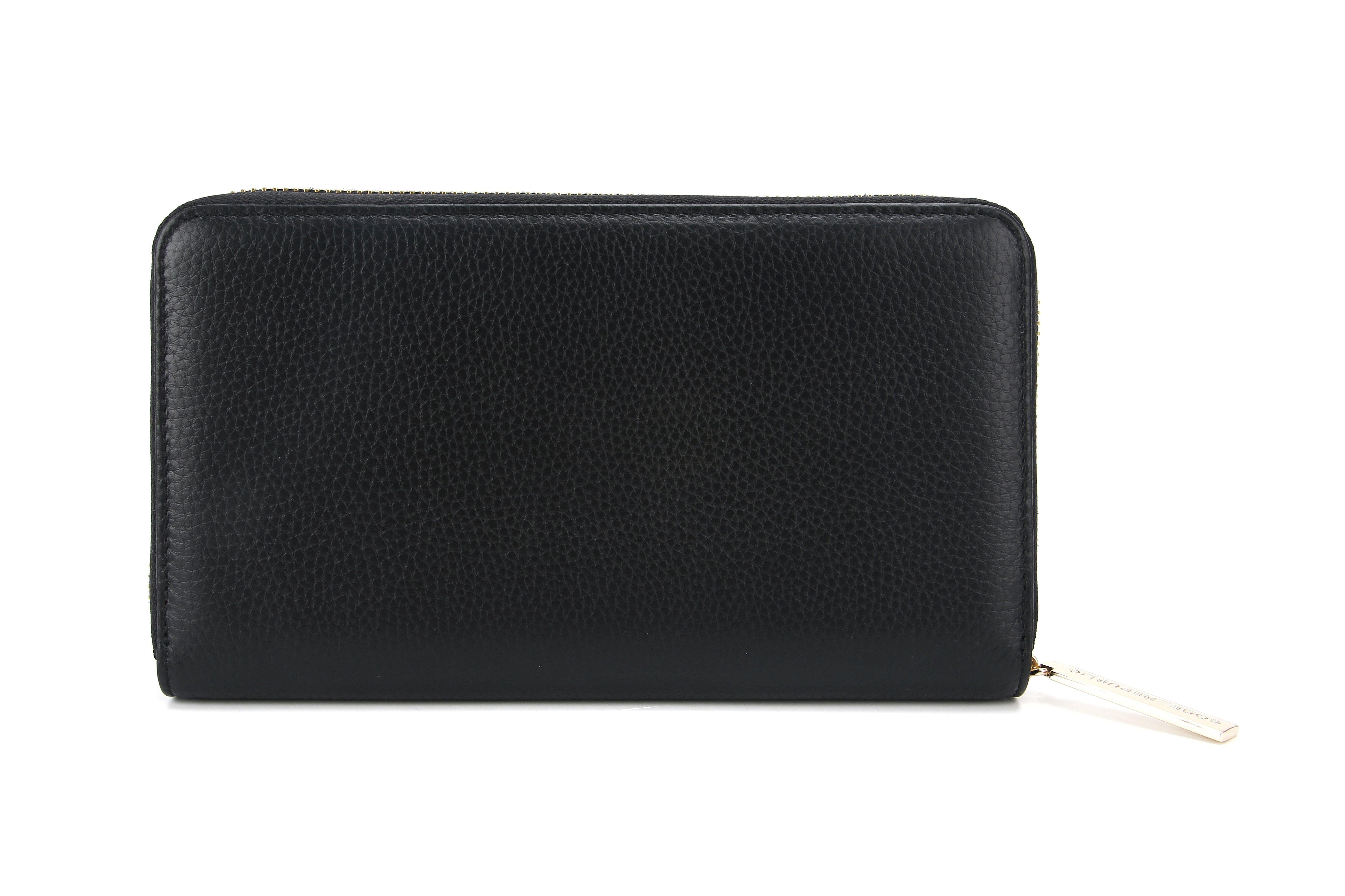 LEATHER PASSPORT & PHONE TRAVEL WALLET-Wallet-CODE REPUBLIC-BLACK-CODE REPUBLIC laptop bags womens laptop bags laptop handbags ladies laptop bags laptop carrying bags