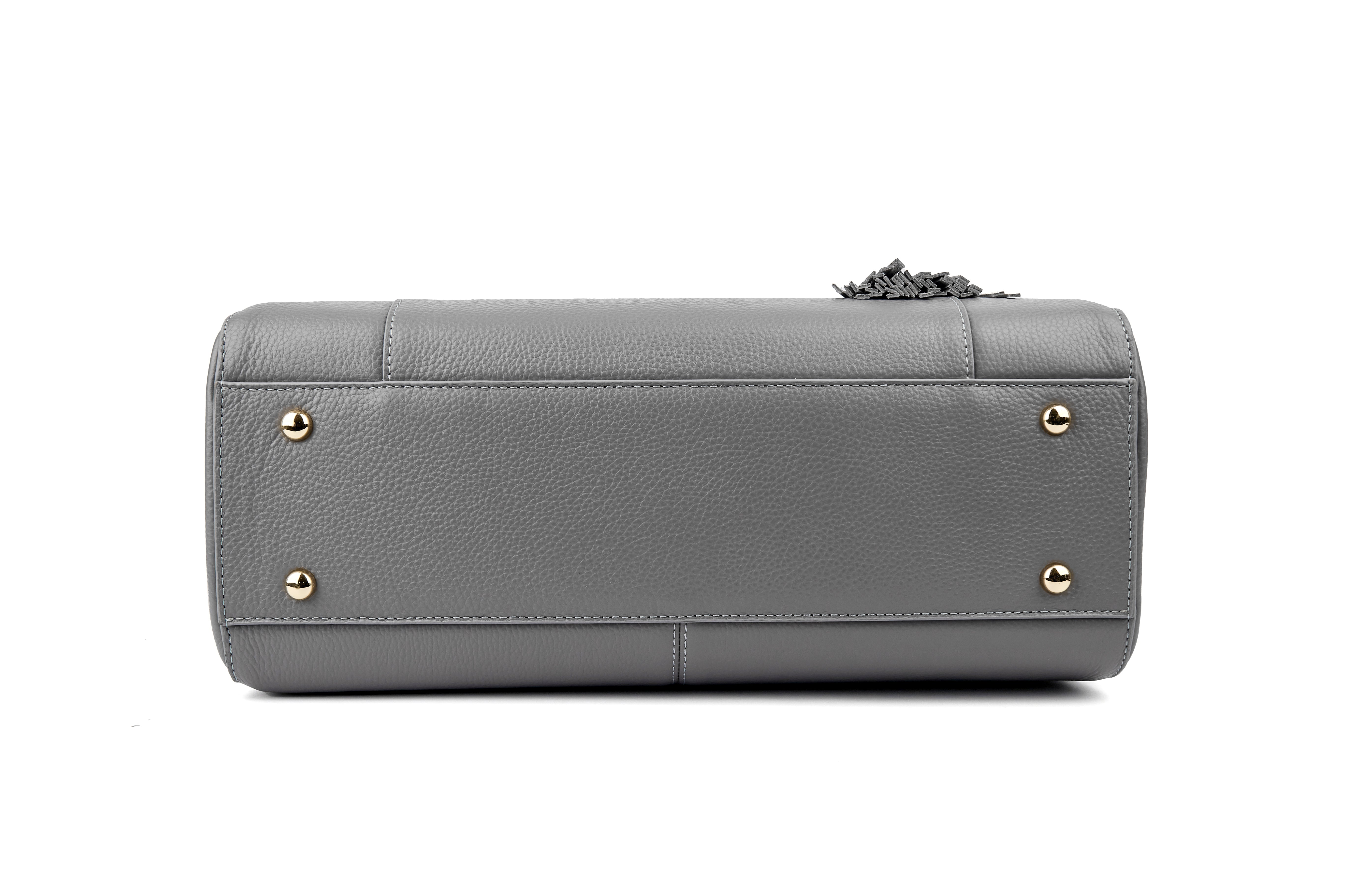 LISA 14" LAPTOP HANDBAG | ITALIAN LEATHER-Laptop bag-CODE REPUBLIC-Grey-CODE REPUBLIC laptop bags womens laptop bags laptop handbags ladies laptop bags laptop carrying bags