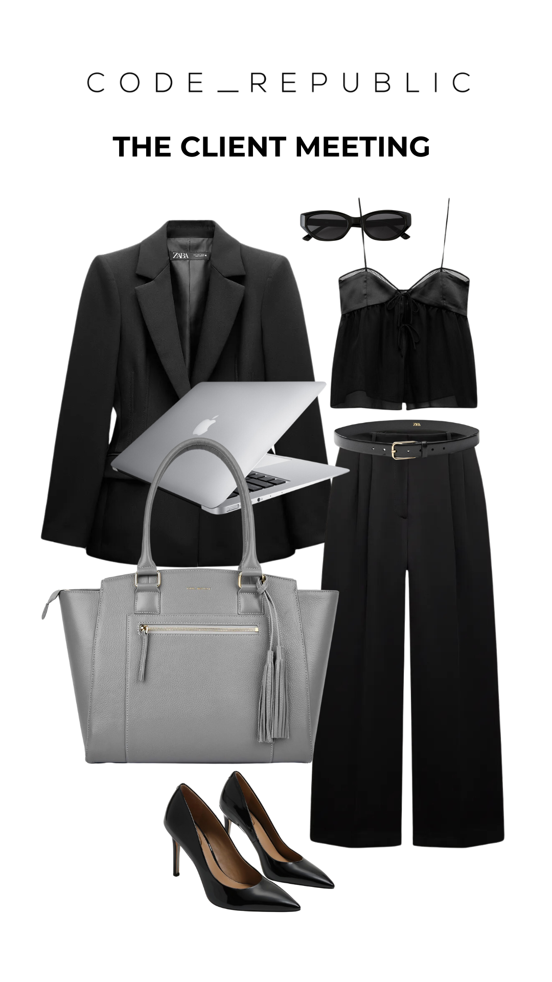 LISA 14" LAPTOP HANDBAG | ITALIAN LEATHER-Laptop bag-CODE REPUBLIC-Grey-CODE REPUBLIC laptop bags womens laptop bags laptop handbags ladies laptop bags laptop carrying bags