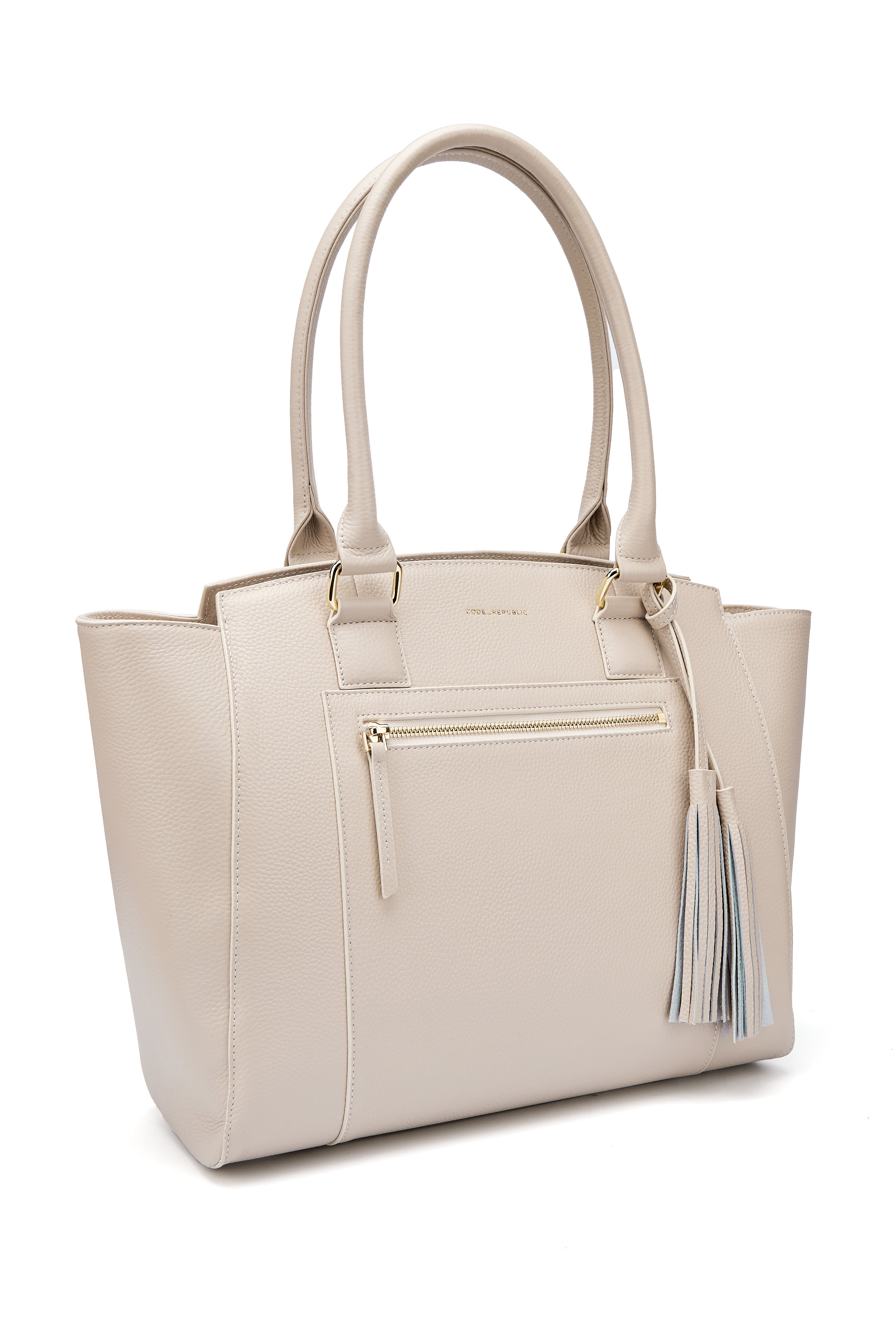 LISA 14" LAPTOP HANDBAG | ITALIAN LEATHER-Laptop bag-CODE REPUBLIC-Grey-CODE REPUBLIC laptop bags womens laptop bags laptop handbags ladies laptop bags laptop carrying bags