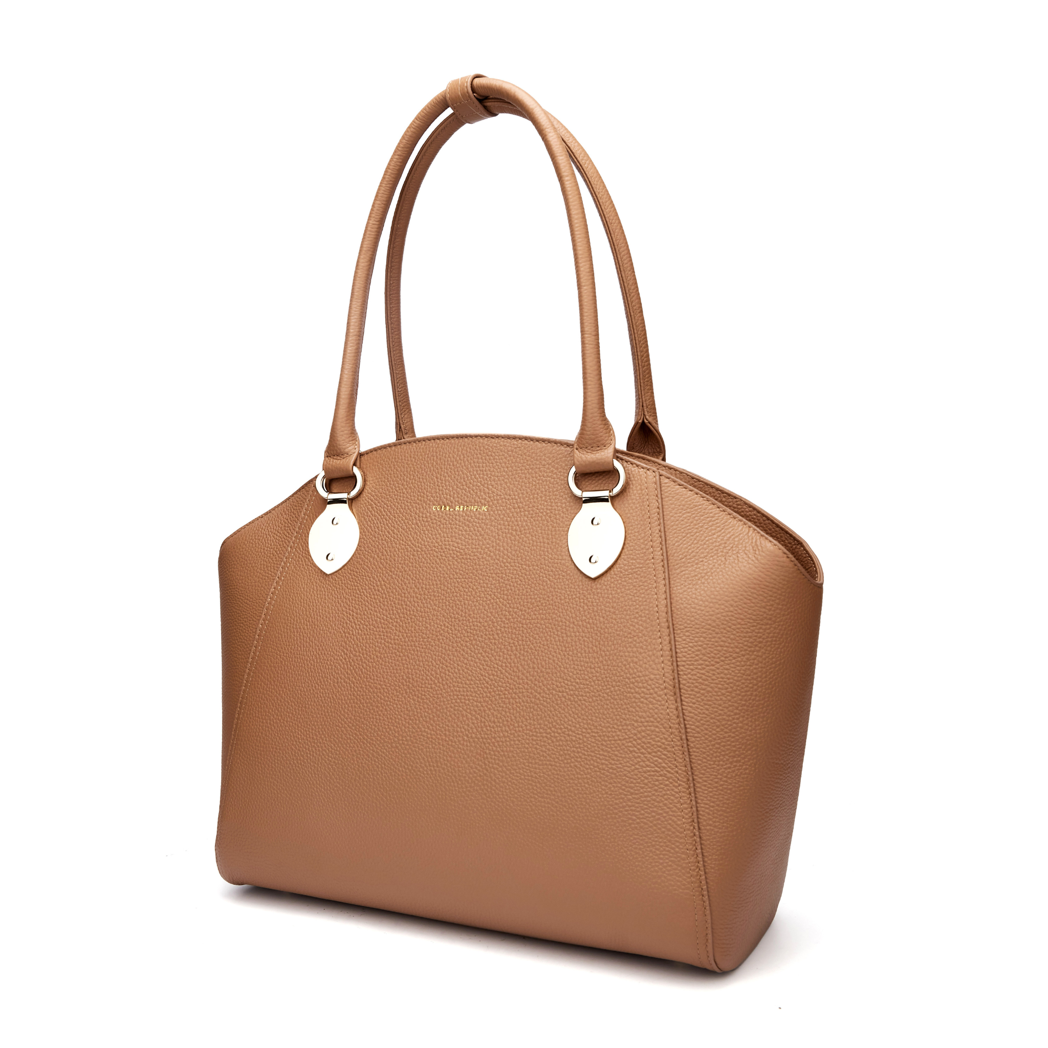 SAVANNAH 14” LAPTOP HANDBAG | ITALIAN LEATHER-Laptop bag-CODE REPUBLIC-TAN-CODE REPUBLIC laptop bags womens laptop bags laptop handbags ladies laptop bags laptop carrying bags