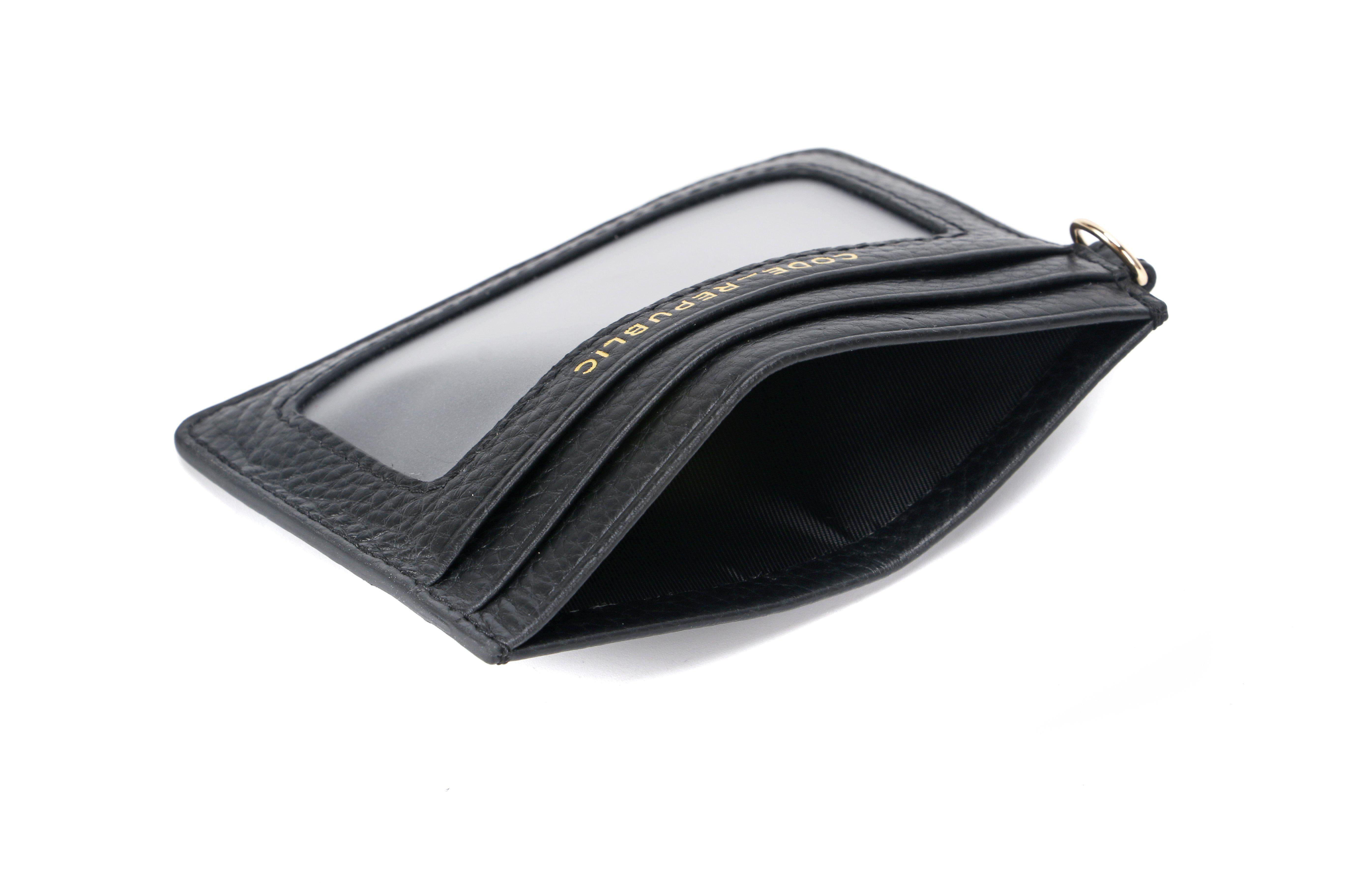 ID & TRANSPORT CARD ATTACHMENT-Business card holder-CODE REPUBLIC-BLACK-CODE REPUBLIC laptop bags womens laptop bags laptop handbags ladies laptop bags laptop carrying bags