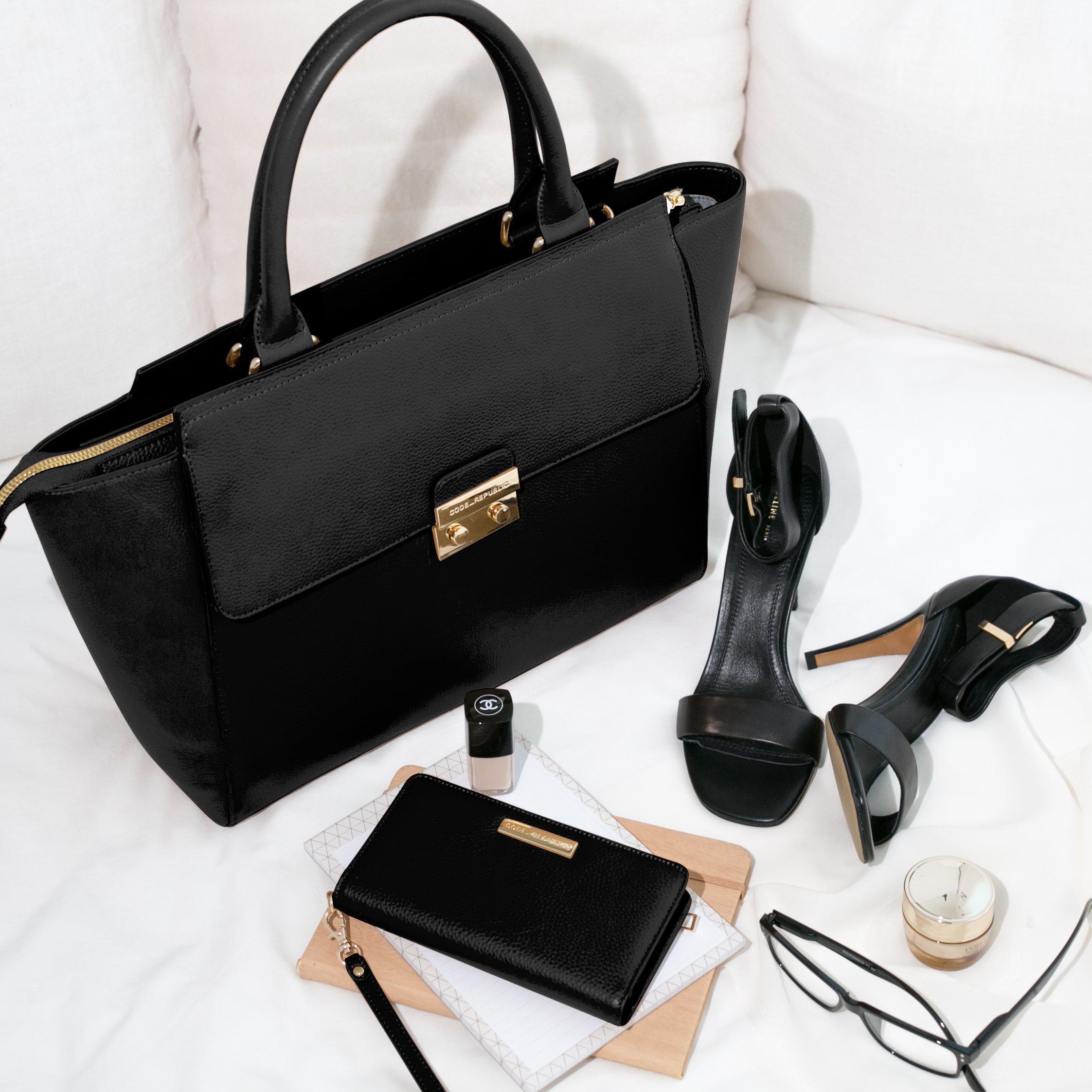 14" DANIELLE Designer Laptop Handbag | PEBBLE LEATHER | CHAMPAGNE GOLD | PRE ORDER - LATE APRIL DELIVERY-Laptop bag-CODE REPUBLIC-Black-CODE REPUBLIC laptop bags womens laptop bags laptop handbags ladies laptop bags laptop carrying bags