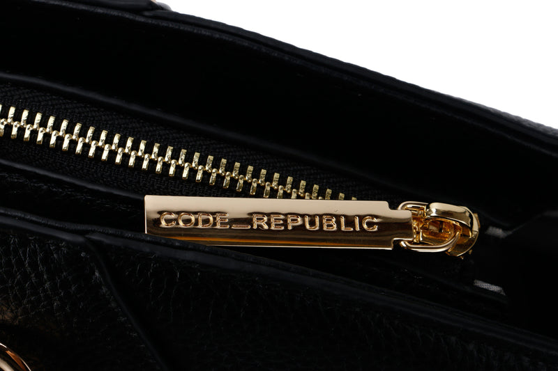 14" SAVANNAH DESIGNER LAPTOP HANDBAG | PEBBLE LEATHER | CHAMPAGNE GOLD | PRE ORDER - LATE FEB DELIVERY-Laptop bag-CODE REPUBLIC-BLACK-CODE REPUBLIC laptop bags womens laptop bags laptop handbags ladies laptop bags laptop carrying bags