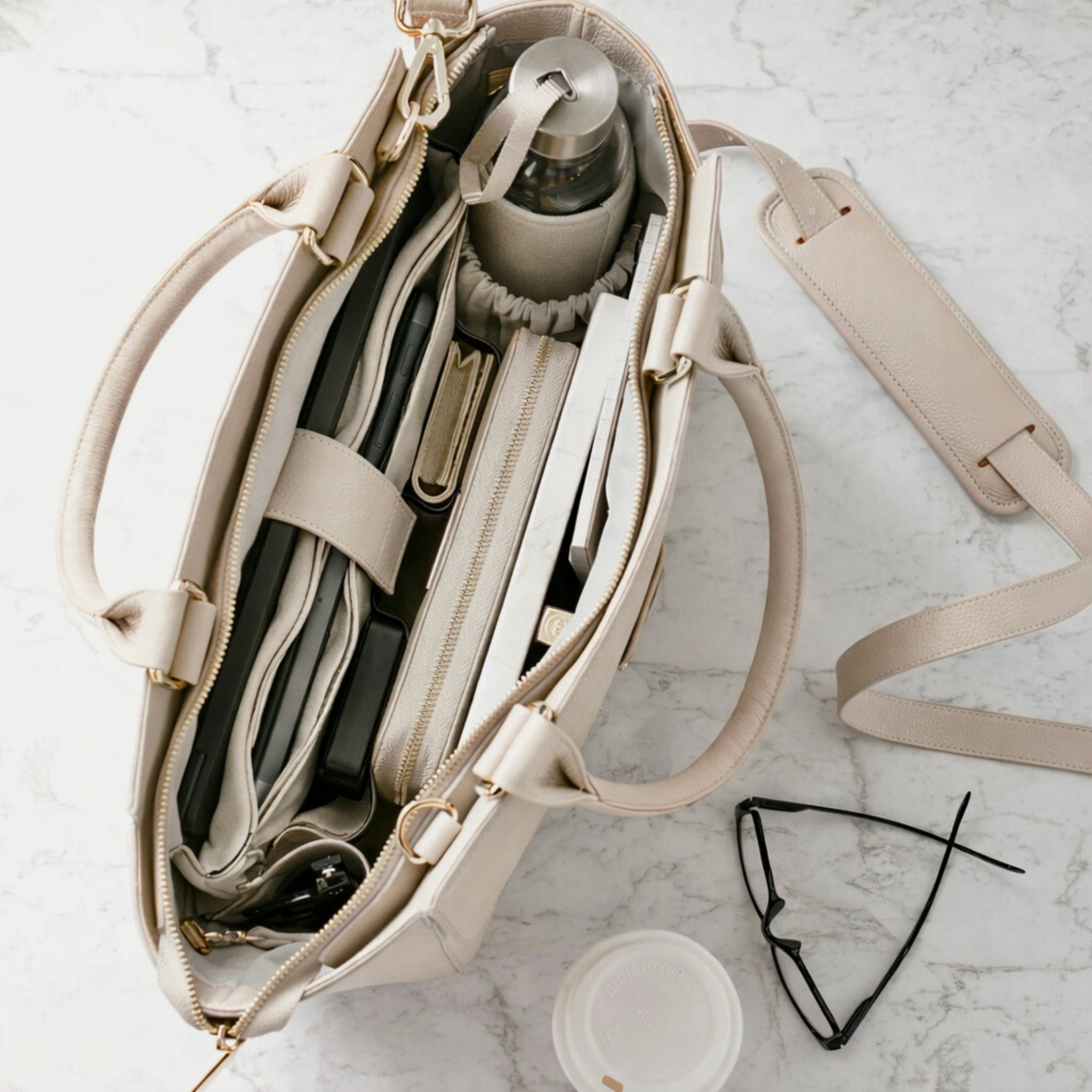 DANIELLE 14” LAPTOP HANDBAG | ITALIAN LEATHER-Laptop bag-CODE REPUBLIC-Black-CODE REPUBLIC laptop bags womens laptop bags laptop handbags ladies laptop bags laptop carrying bags