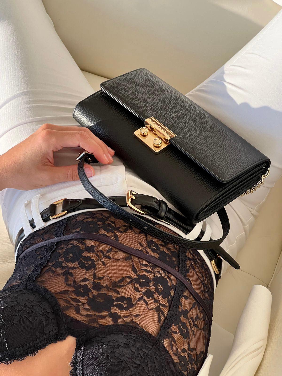 DANIELLE 7 in 1 CROSS BODY TRAVEL WALLET-Wallet-CODE REPUBLIC-Black-CODE REPUBLIC laptop bags womens laptop bags laptop handbags ladies laptop bags laptop carrying bags
