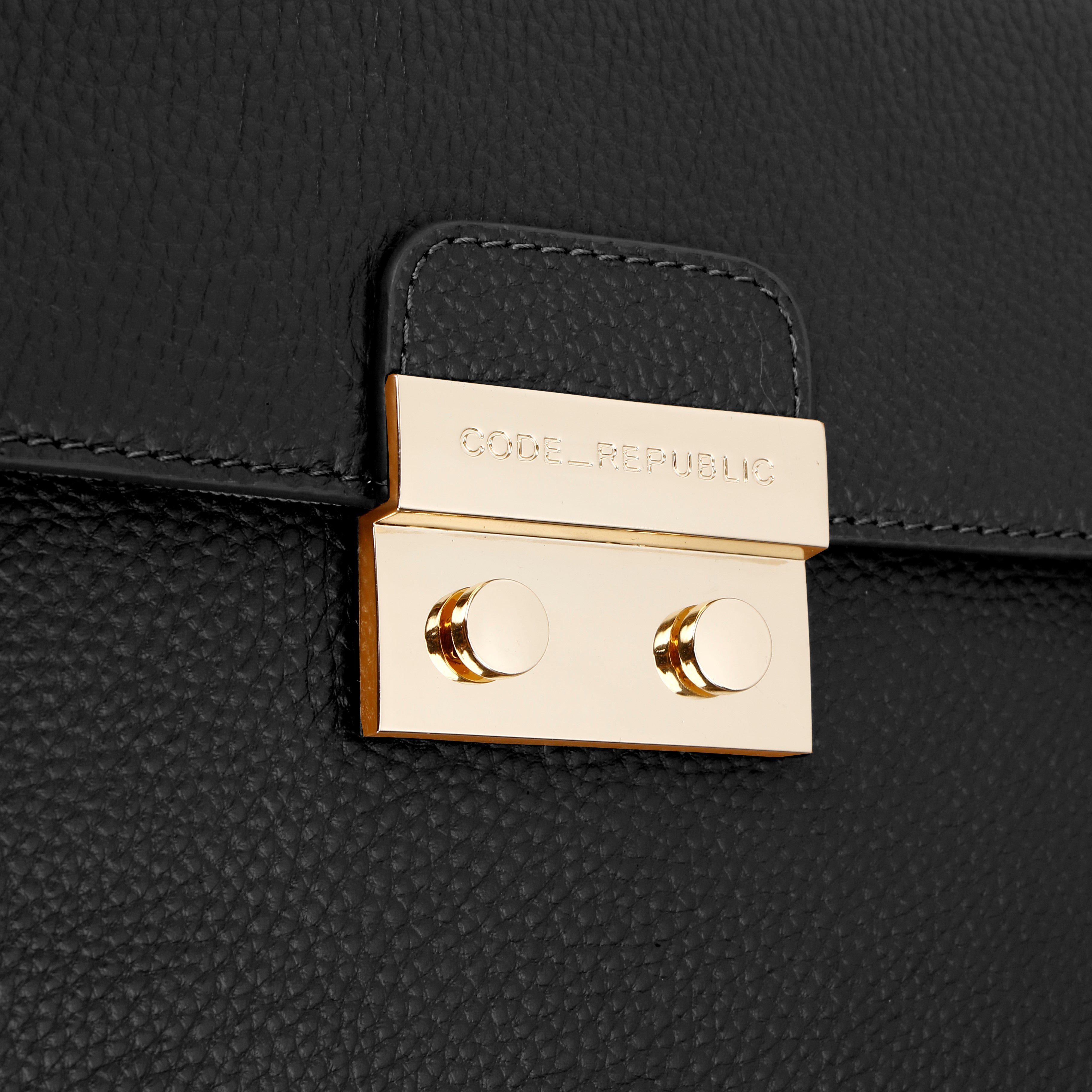 DANIELLE DESIGNER LAPTOP HANDBAG | BLACK LEATHER | [LIMITED EDITION BUNDLE] PRE ORDER - LATE JULY DELIVERY-Laptop bag-CODE REPUBLIC-CODE REPUBLIC laptop bags womens laptop bags laptop handbags ladies laptop bags laptop carrying bags