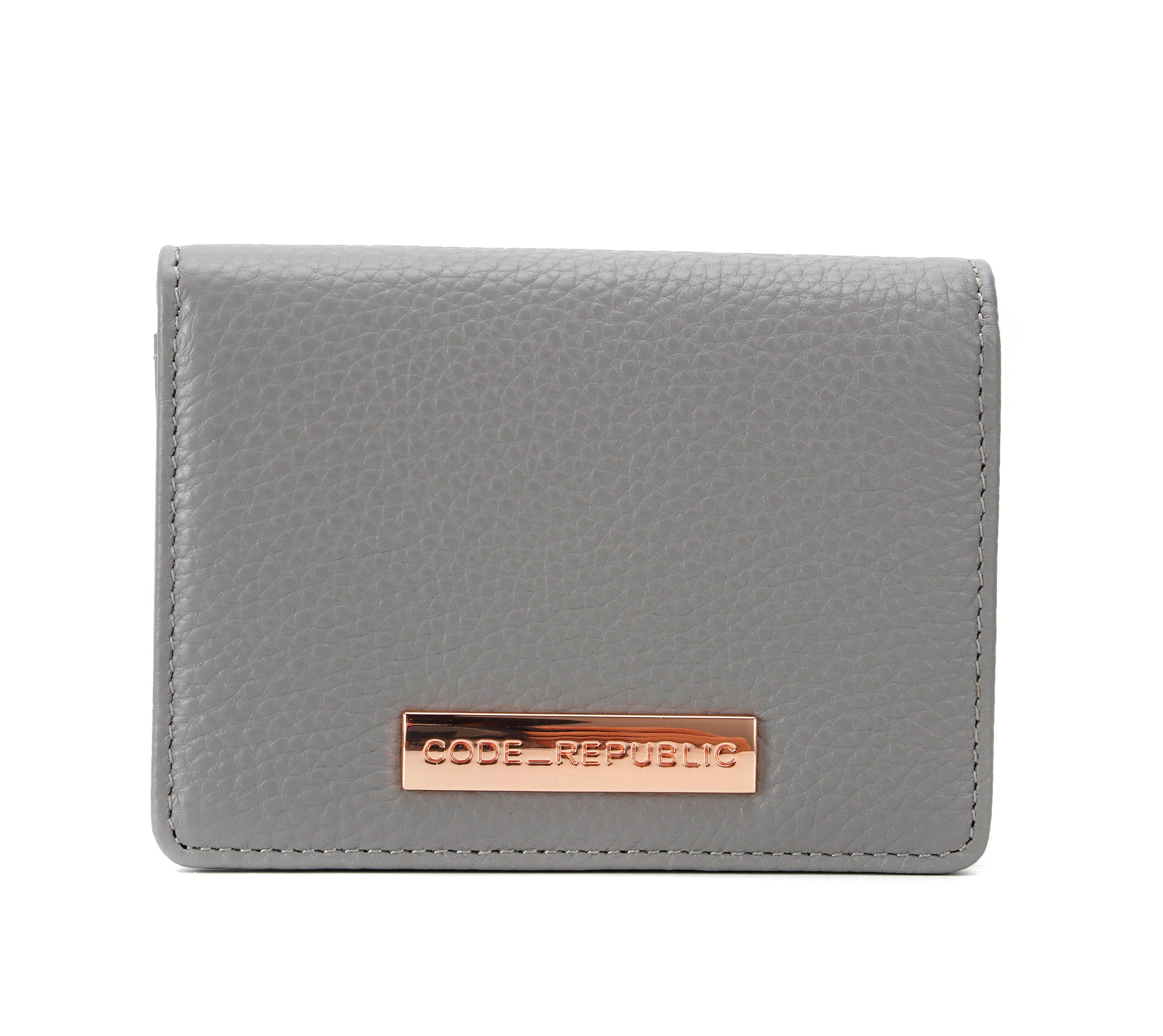 LEATHER BUSINESS CARD CASE | RFID-Business card holder-CODE REPUBLIC-GREY-CODE REPUBLIC laptop bags womens laptop bags laptop handbags ladies laptop bags laptop carrying bags