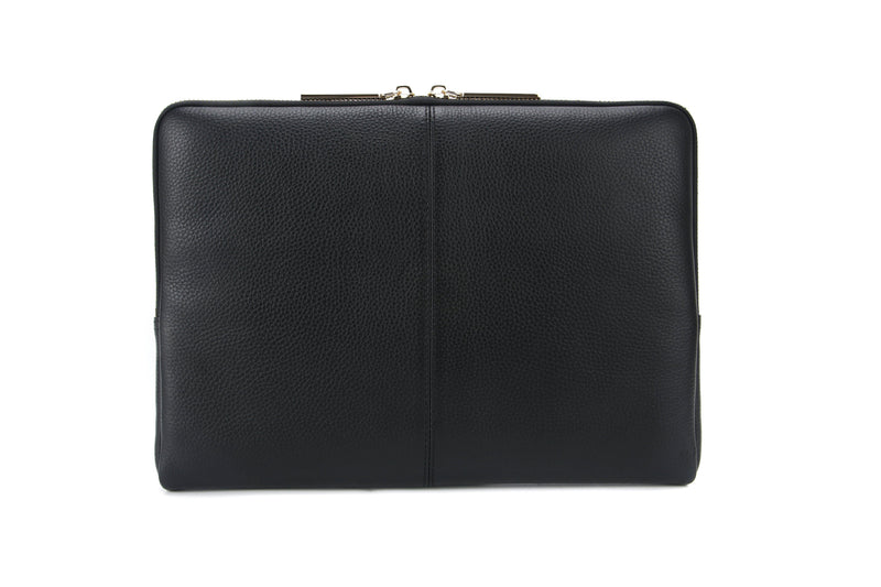 LEATHER SURFACE LAPTOP SLEEVE 13.5"-sleeve-CODE REPUBLIC-BLACK-CODE REPUBLIC laptop bags womens laptop bags laptop handbags ladies laptop bags laptop carrying bags