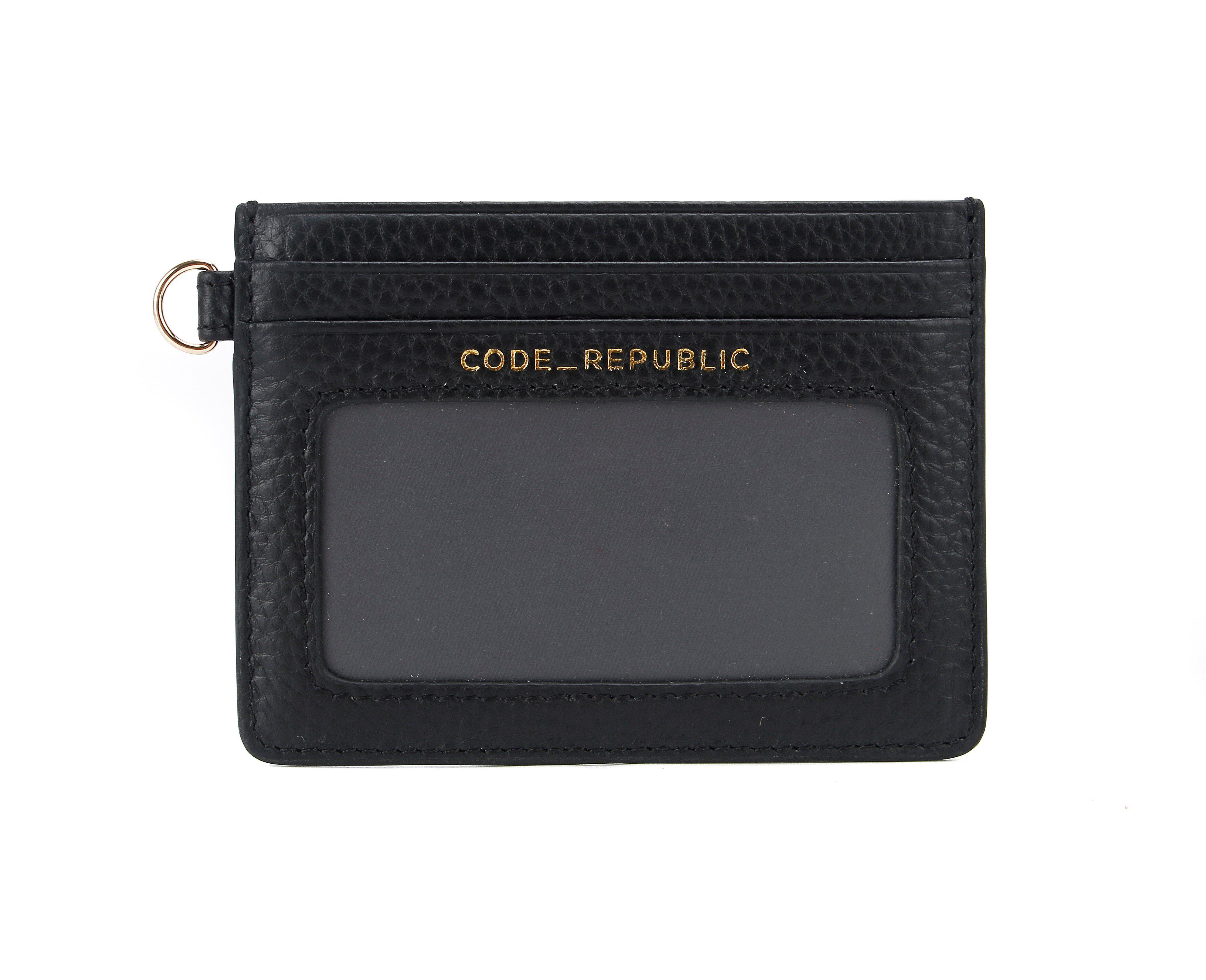 SECURITY PASS & TRANSPORT CARD-Business card holder-CODE REPUBLIC-BLACK-CODE REPUBLIC laptop bags womens laptop bags laptop handbags ladies laptop bags laptop carrying bags