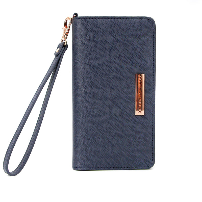 UNIVERSAL PHONE WALLET | RFID-Iphone cover-CODE REPUBLIC-NAVY-CODE REPUBLIC laptop bags womens laptop bags laptop handbags ladies laptop bags laptop carrying bags